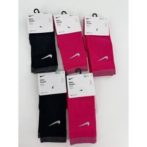 5 Nike Spark Running Cushioned Crew Socks Pink Men 8-9.5/Wmn 9.5-11 DA3584-657